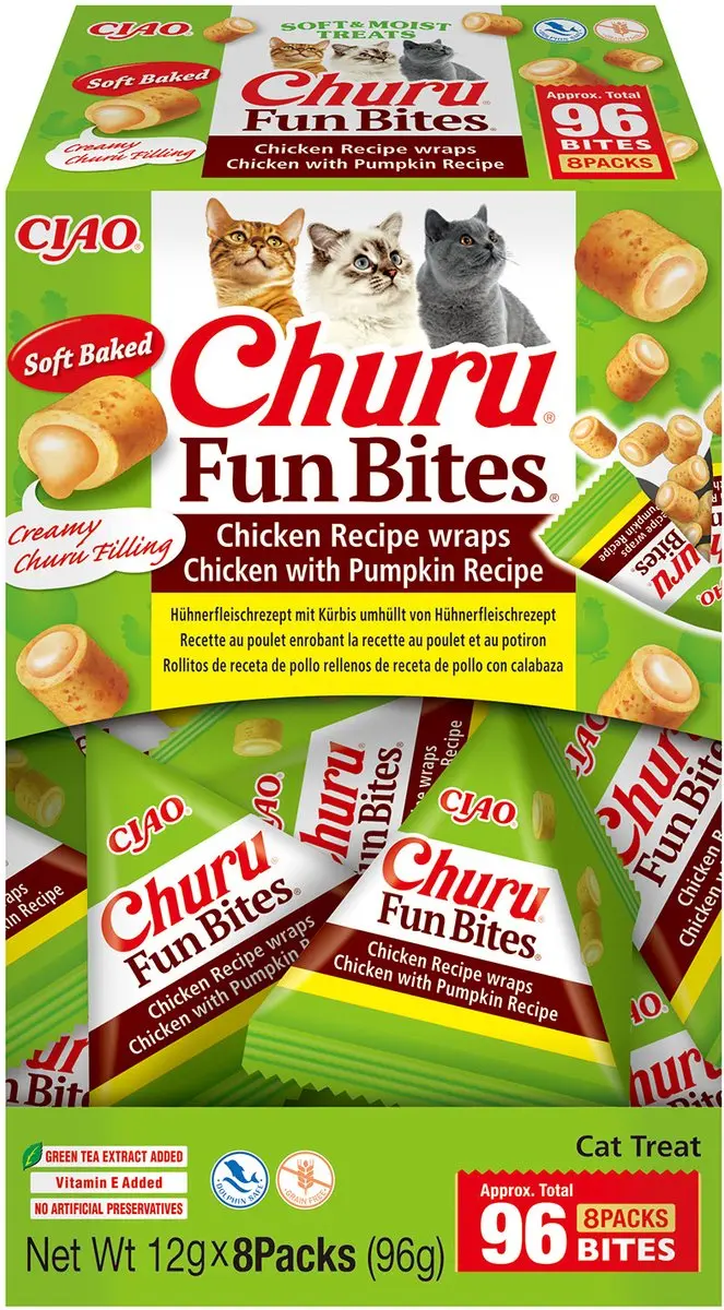 Inaba Ciao Churu Fun Bites Kip & Pompoen
