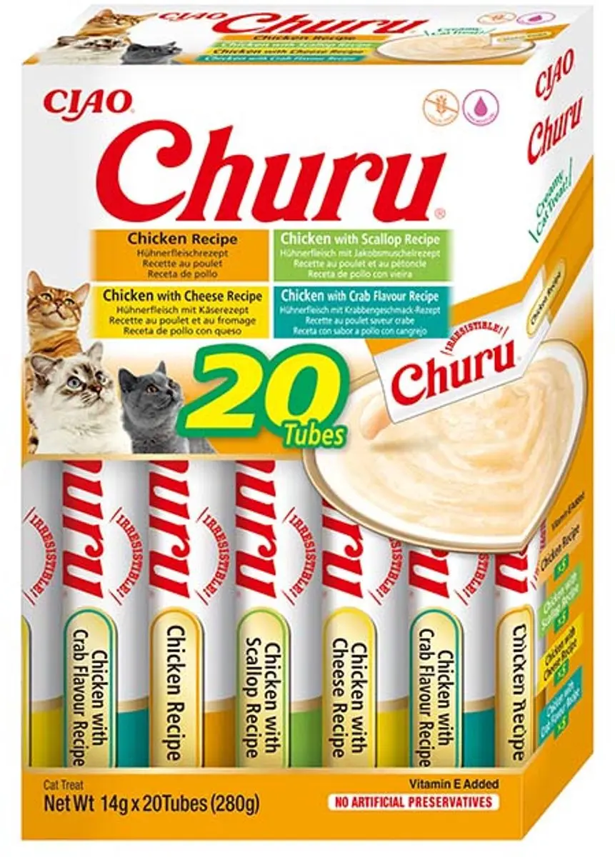 Inaba Ciao Churu Creamy Puree Kip - 20x14g