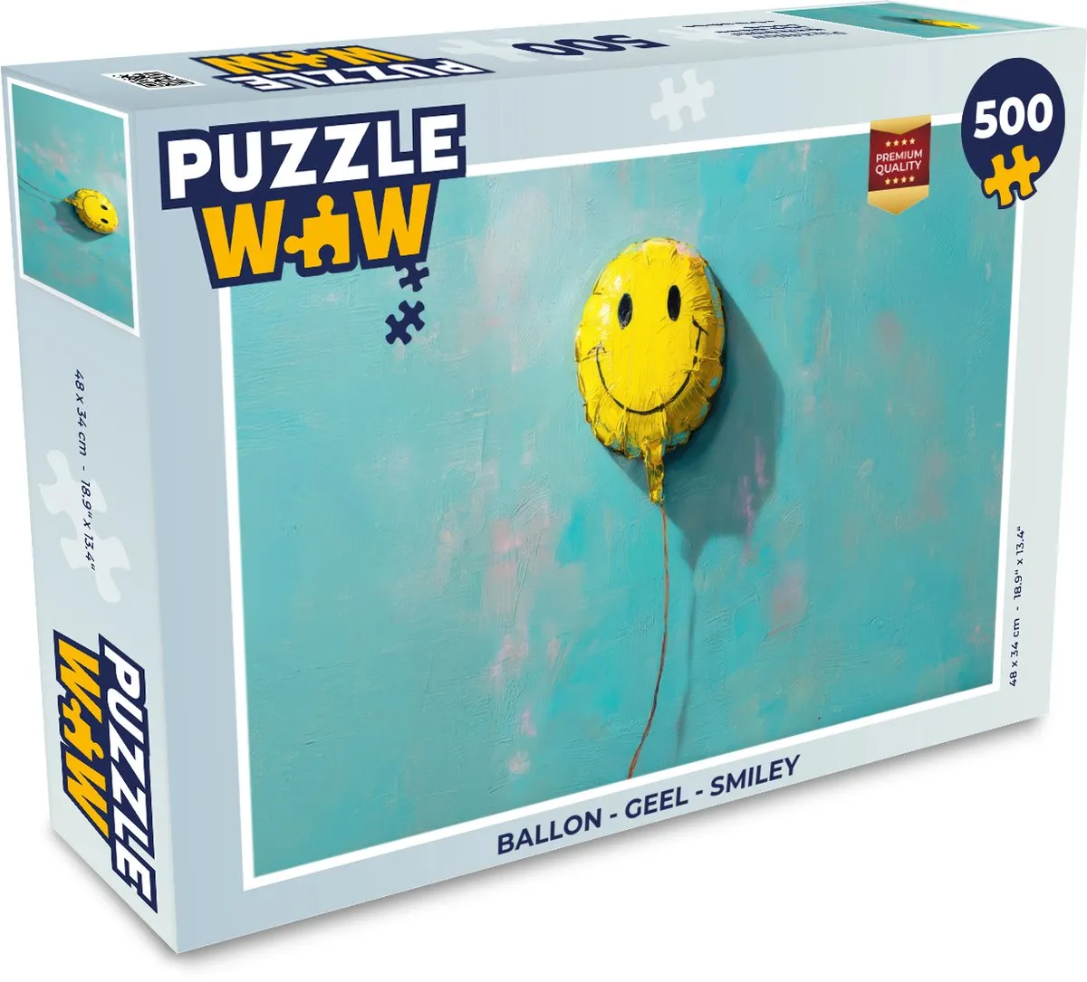 PuzzleWow Ballon Smiley Legpuzzel 500 Stuks