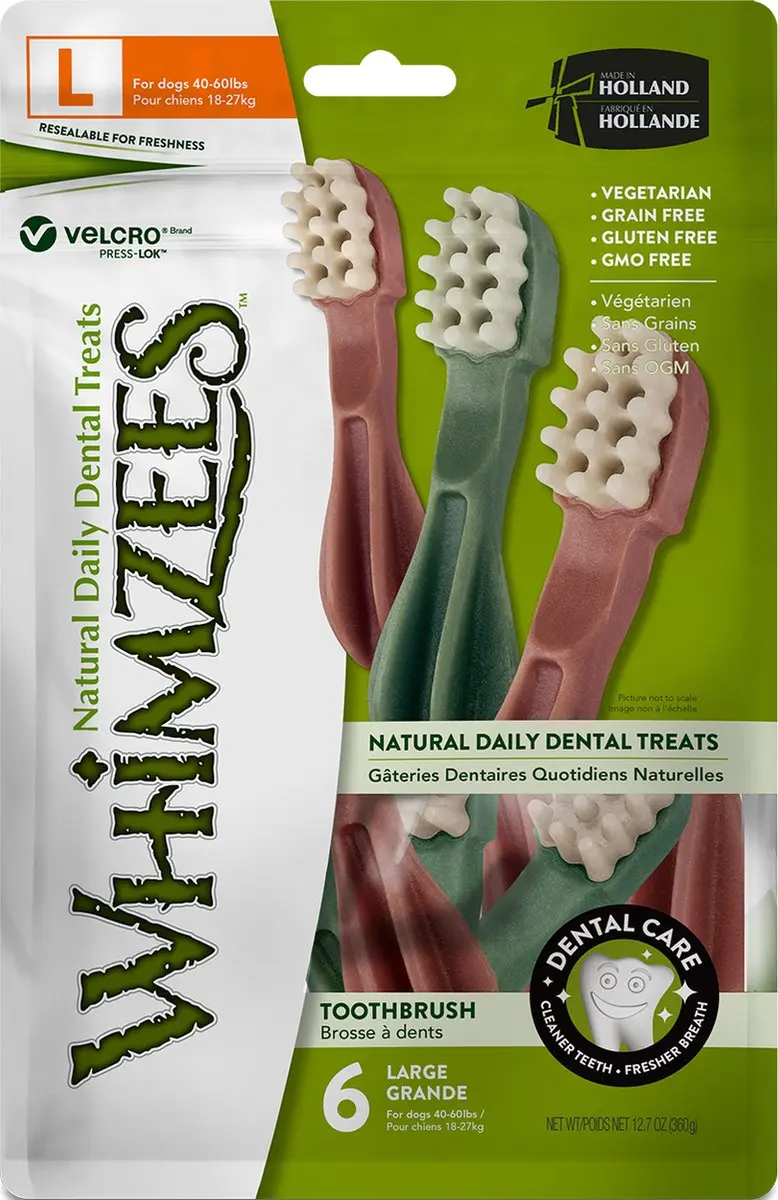 Whimzees Tandenborstel Star L Kauwsnacks voor Hond - 6 Stuks