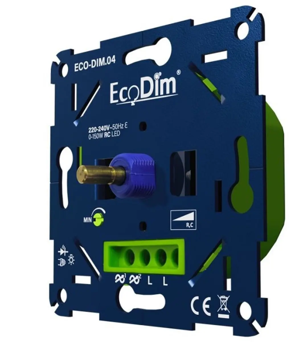 Ecodim 04 LED Dimmer 150W - Fase Afsnijding - Blauw