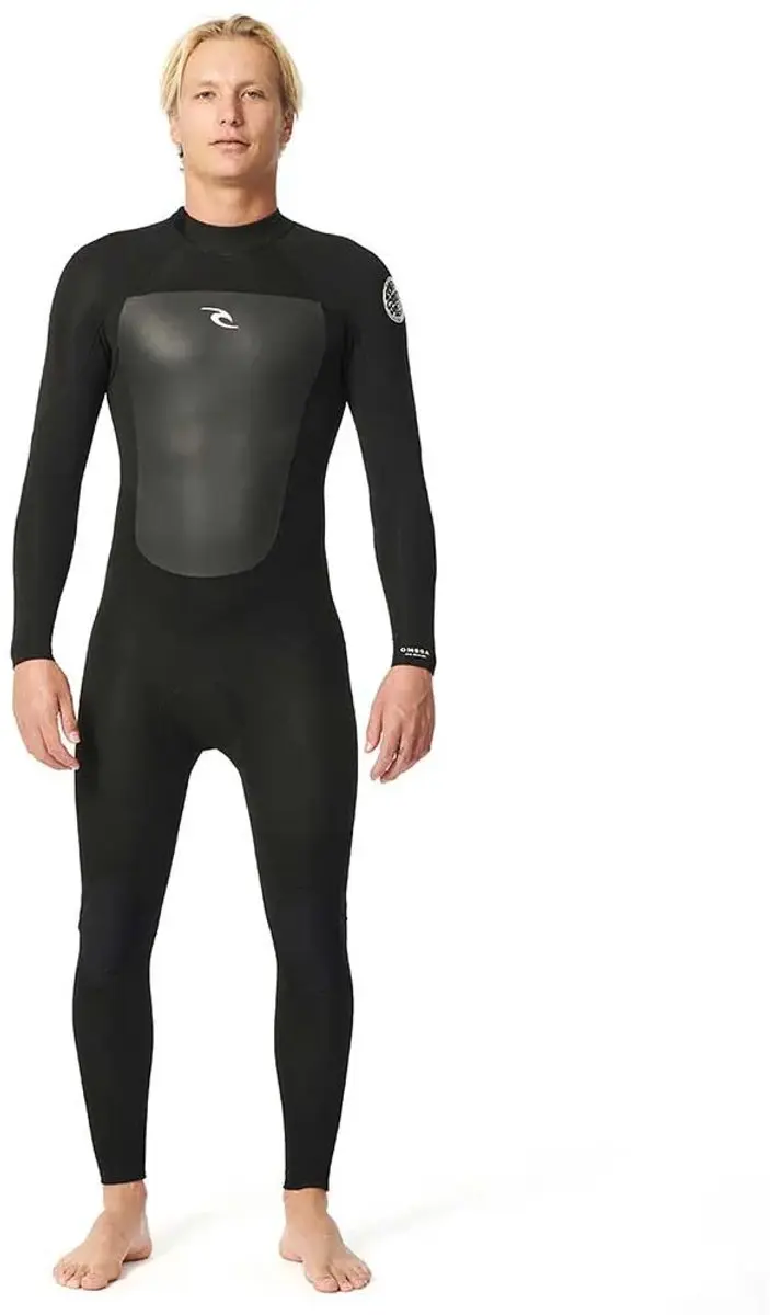 2026 Rip Curl Heren Omega 4/3mm Rug Ritssluiting Wetsuit