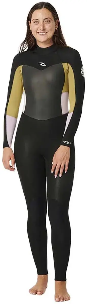 2025 Rip Curl Dames Omega 3/2mm Gbs Rug Ritssluiting Wetsuit -