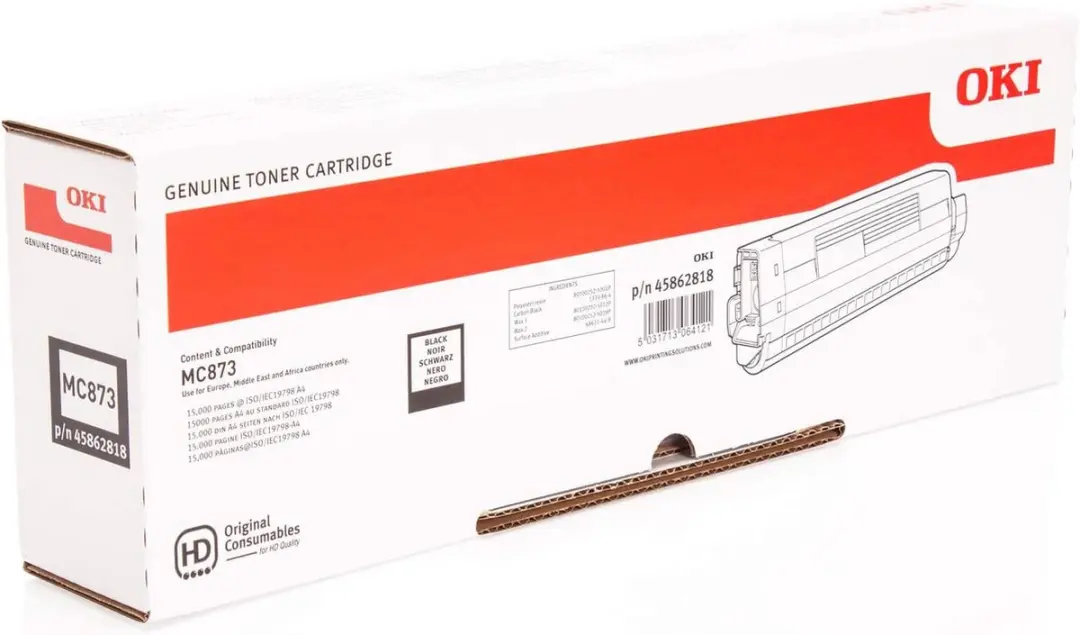 OKI MC853 MC873 Tonercartridge 15000 Zwart
