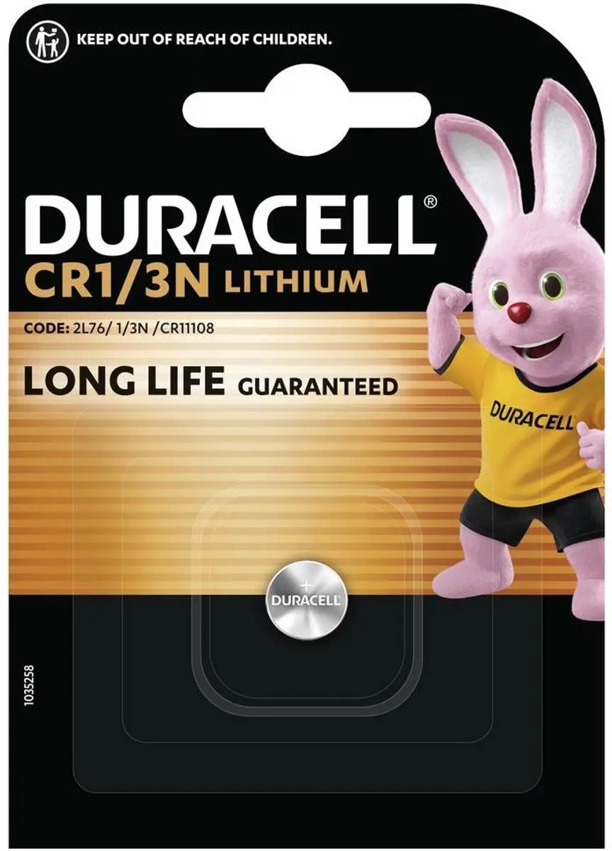 Duracell Photo 1/3N 170mAh Accu