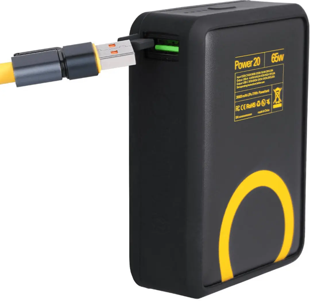 Waka Waka WWP20-032501 Ultrafast Powerbank 20.000mAh - 4x USB - Geel/Zwart - afbeelding 2 van 6