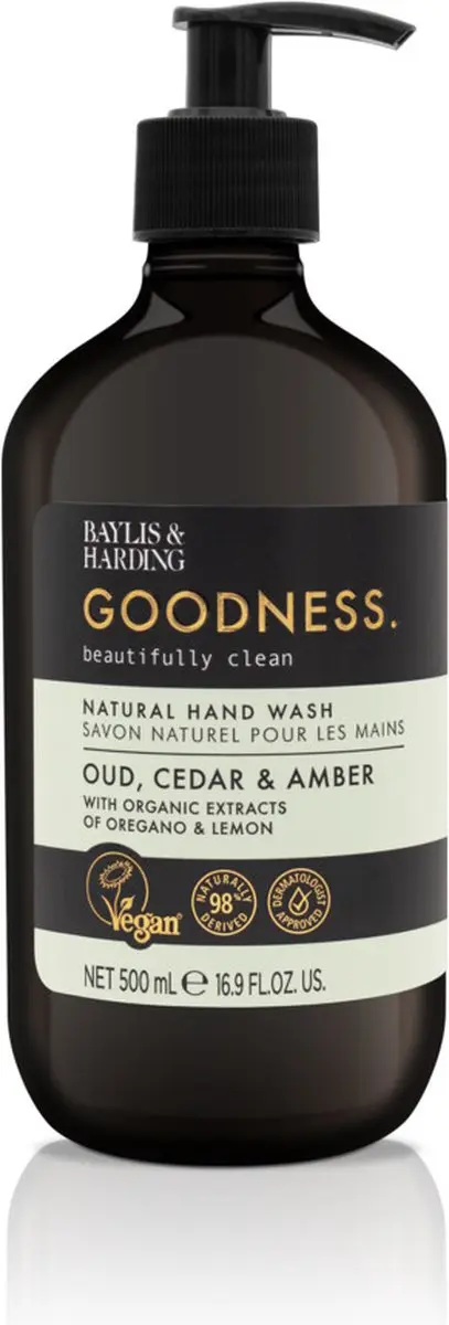 Baylis & Harding Goodness Hand Wash Oud, Cedar & Amber 500ml