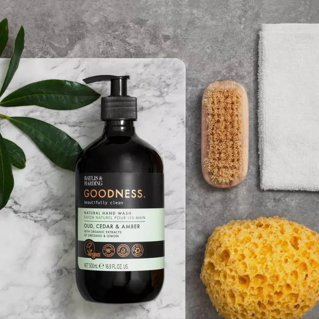 Baylis & Harding Goodness Hand Wash Oud, Cedar & Amber 500ml