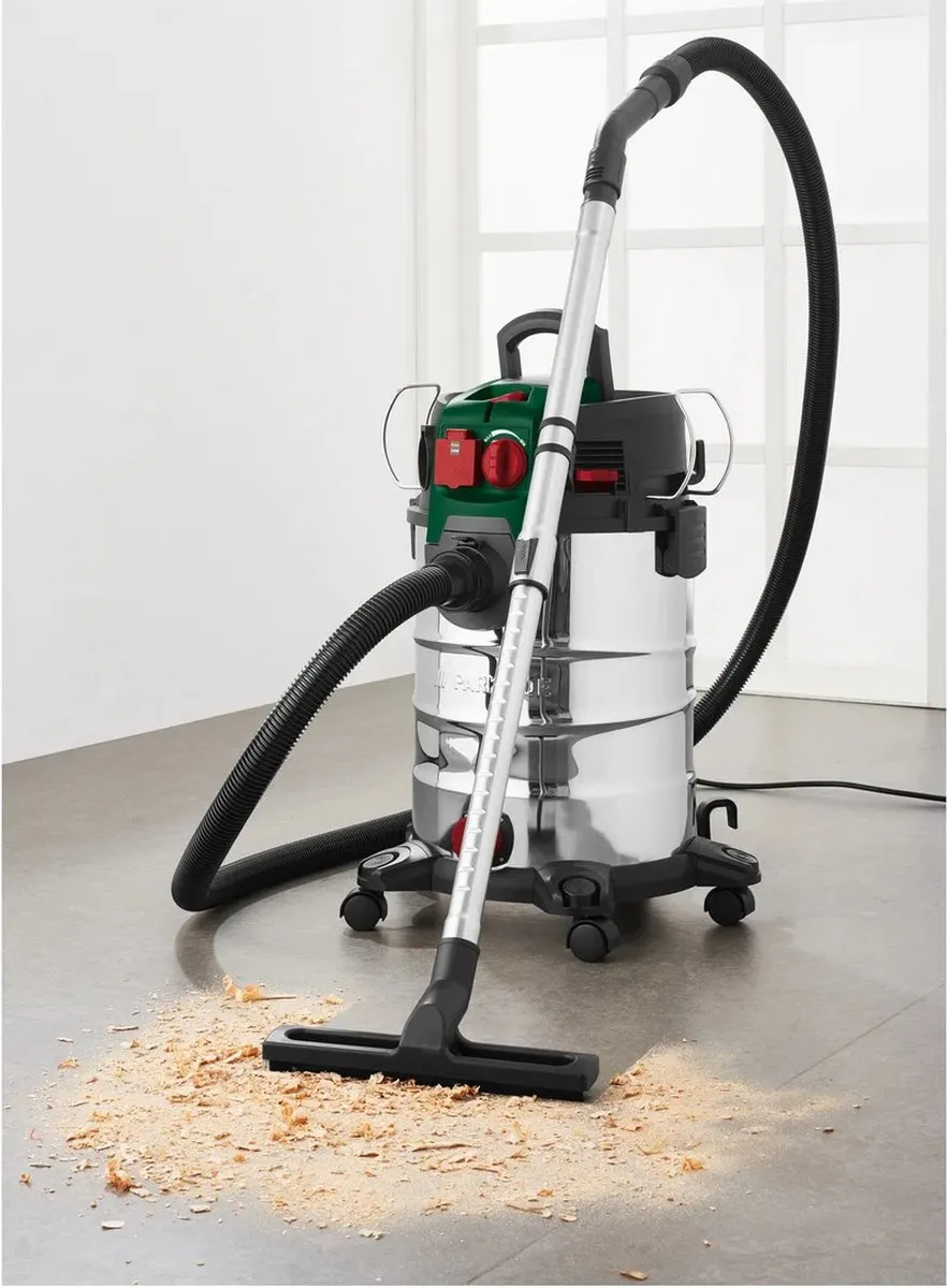 PARKSIDE Nat-/droogzuiger IAN 400404_2307 - 1500W 260 Airwatt 30L - Chroom