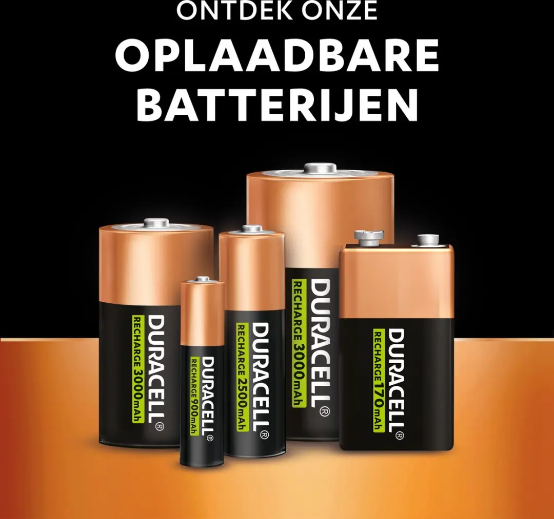 Duracell 9V Oplaadbare Batterij 170mAh
