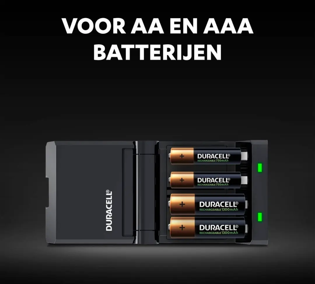 Duracell Speedy Oplader CEF 27 - 4x Penlite AAA/AA - Zwart