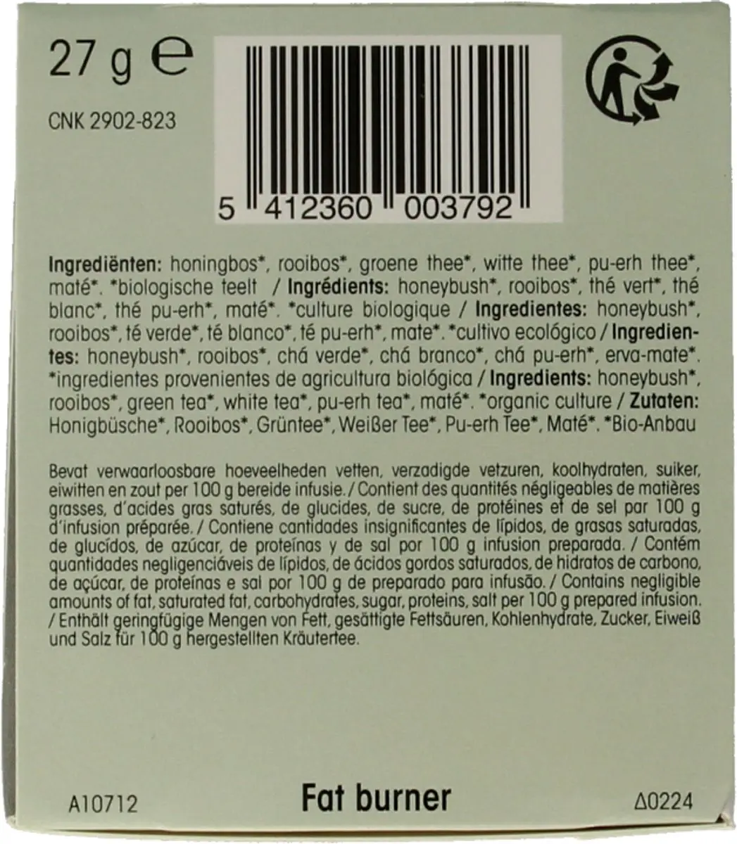 Physalis Bio Fatburner Thee 20 Zakjes