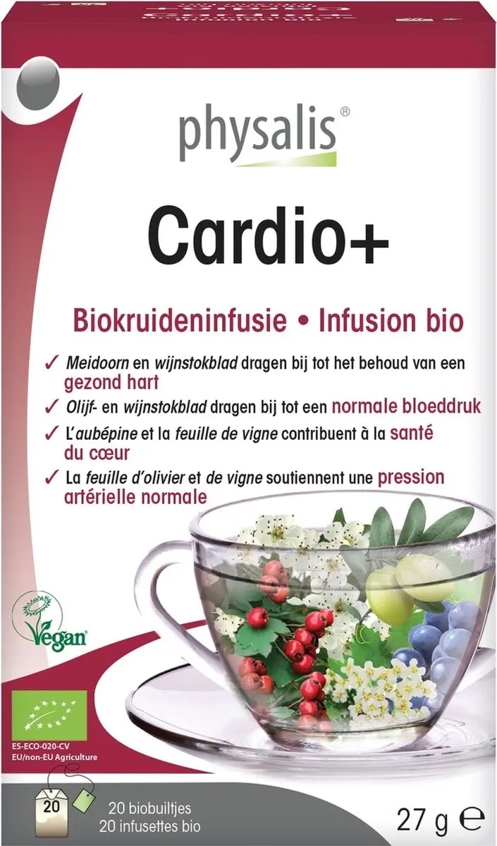 Physalis Cardio + Infusie Bio 20 Stuks