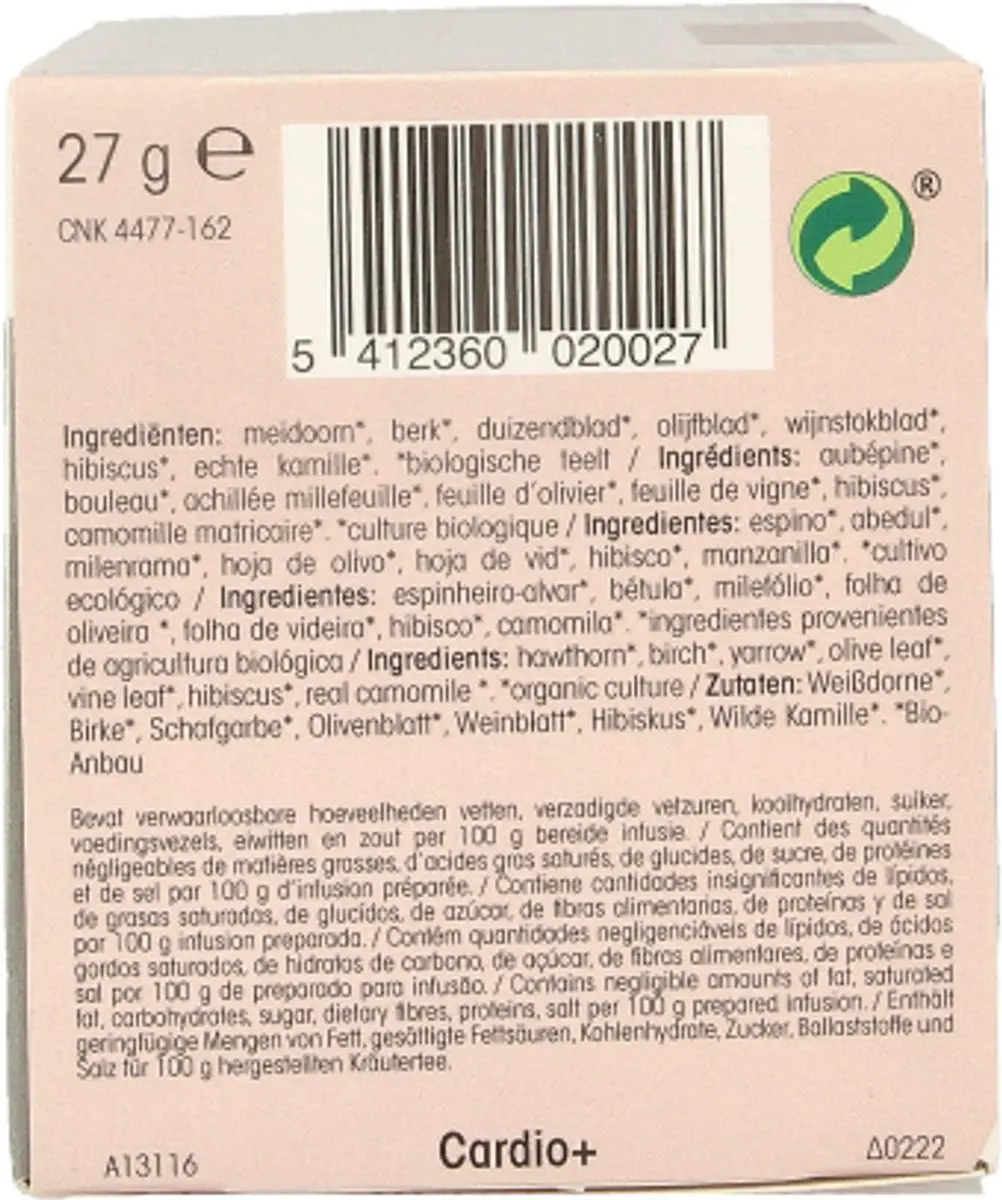 Physalis Cardio + Infusie Bio 20 Stuks
