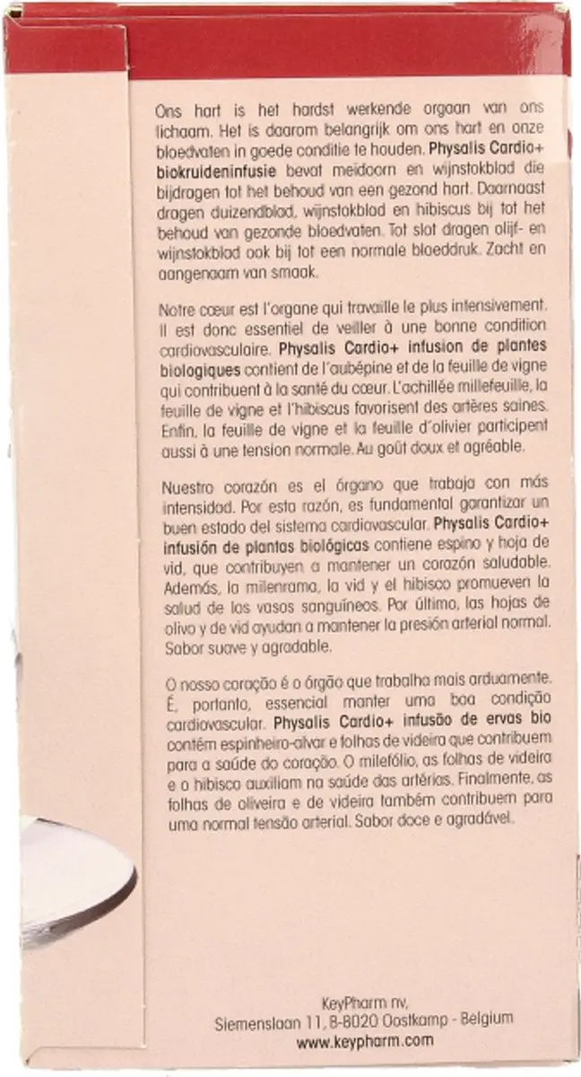 Physalis Cardio + Infusie Bio 20 Stuks