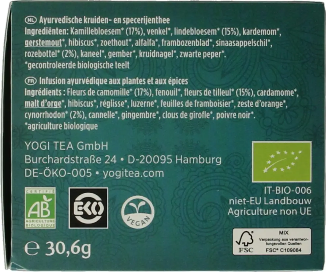 Yogi Tea Calming Biologisch - 17 Theezakjes