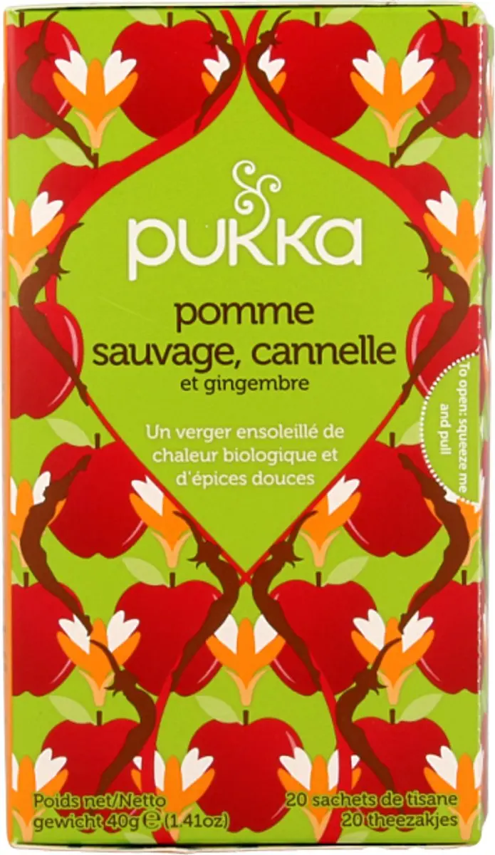 Pukka Wild Apple Cinnamon Biologische Thee 20 Zakjes