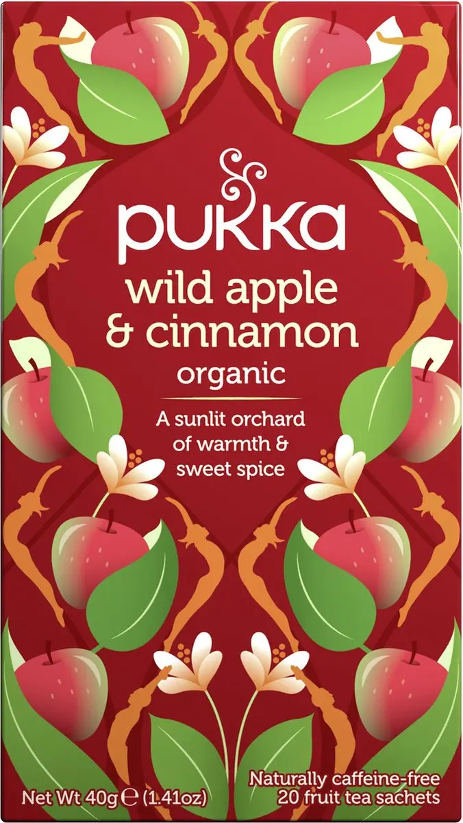 Pukka Wild Apple Cinnamon Biologische Thee 20 Zakjes
