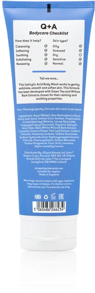 Q+A Salicylzuur Bodywash 250ml