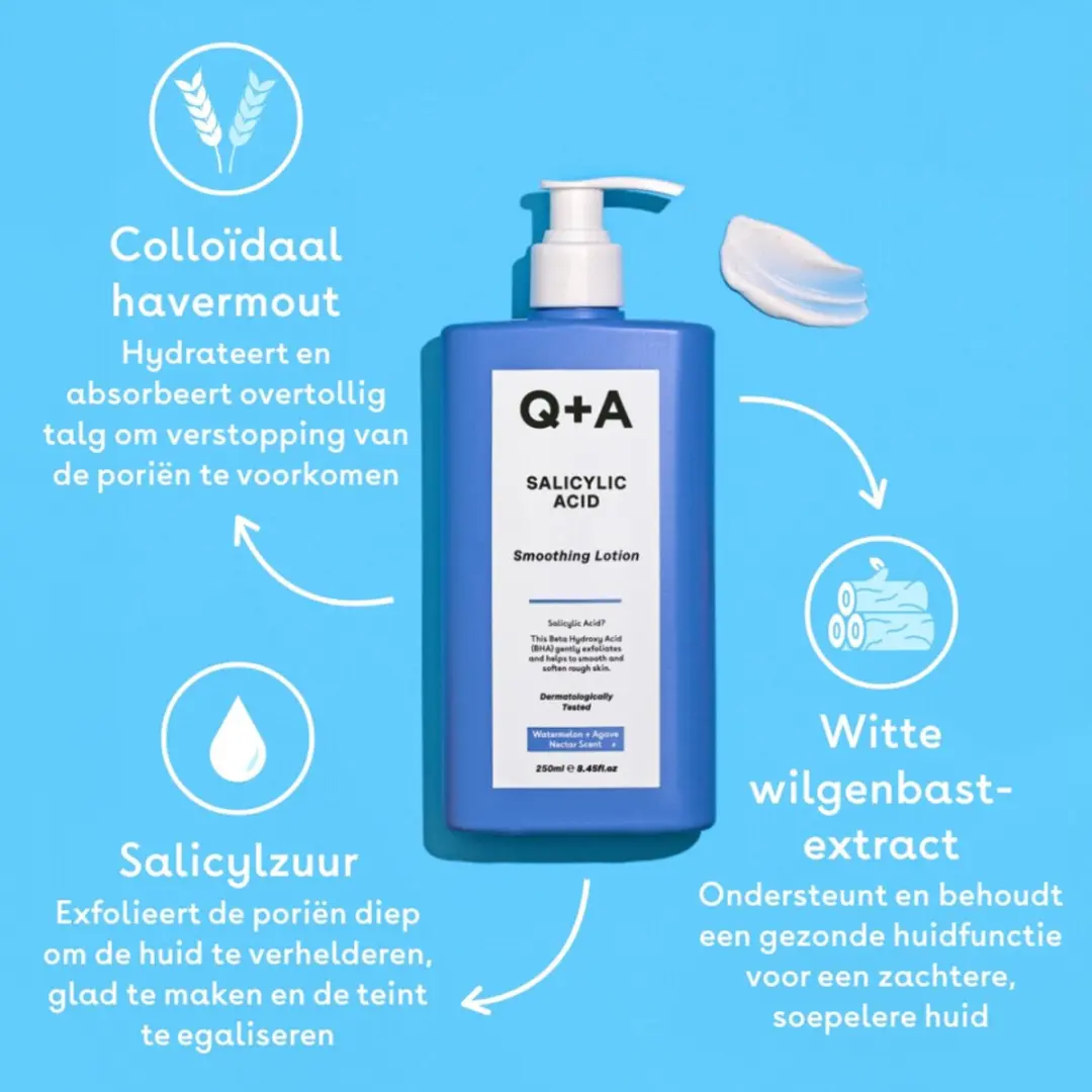 Q+A Salicylzuur Smoothing Lotion 250ml