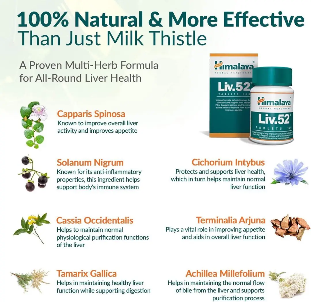 Himalaya Herbals Leverondersteuning 100 Tabletten