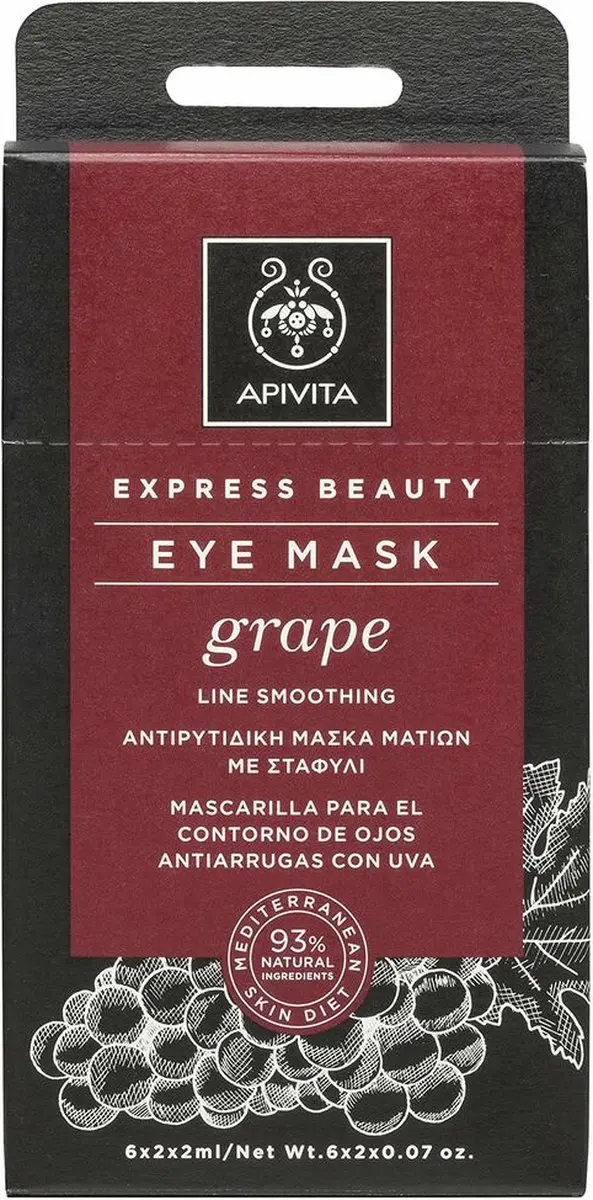 Apivita Express Beauty Anti-Rimpel Oogmasker 8ml - 2 Stuks
