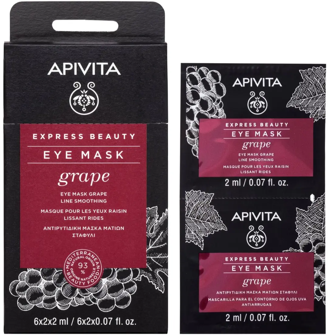 Apivita Express Beauty Anti-Rimpel Oogmasker 8ml - 2 Stuks