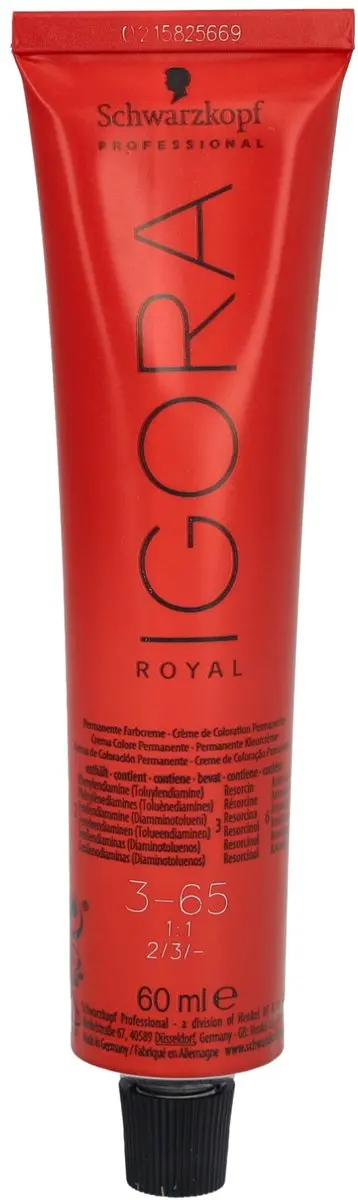 Schwarzkopf Igora Royal 60ml Kleurspoeling 3-65