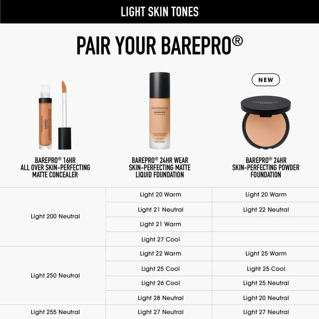 Bareminerals BarePRO Make-up Set Nº 25-Light Warm