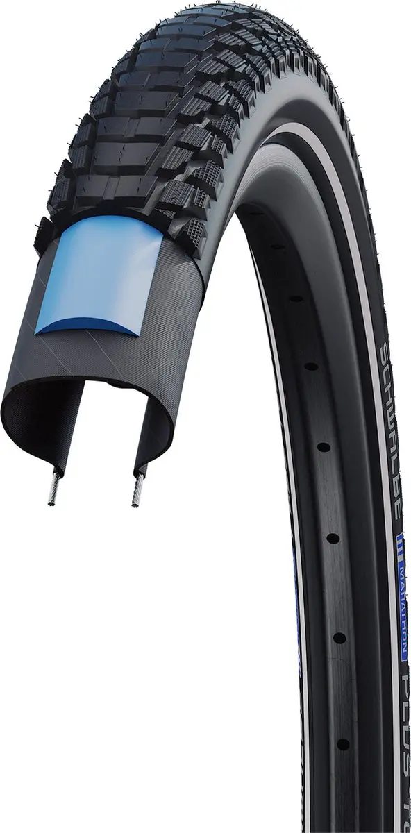 Schwalbe Marathon Tour Plus 28x1.50/40-622 Buitenband - Zwart met reflectie