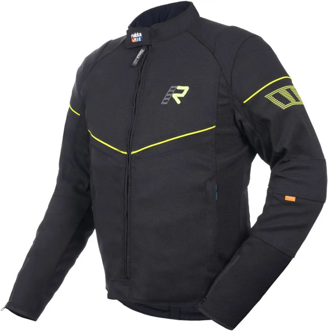 Rukka AirGobi 2.0 Zwart Geel Textiele Motorjas