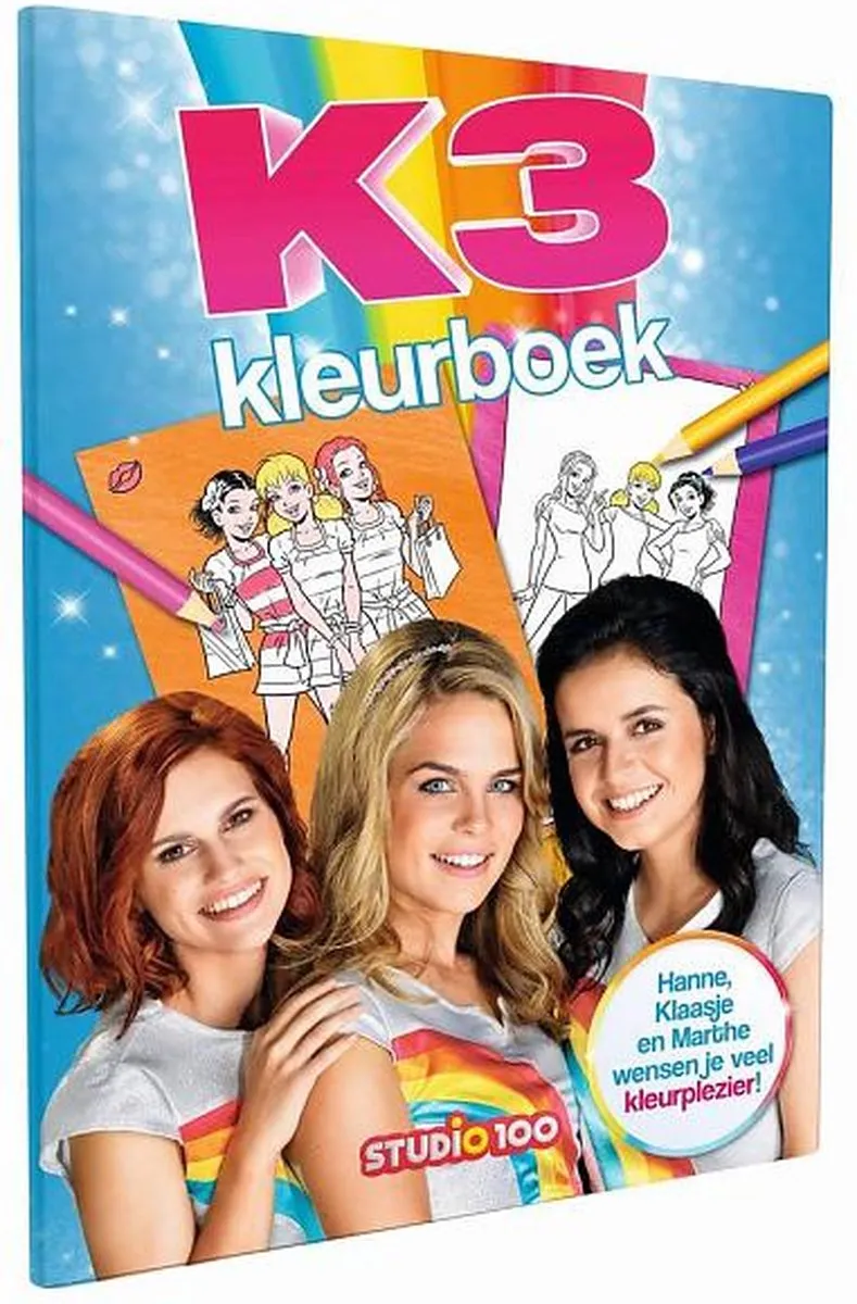Studio 100 K3 Kleurboek - 48 Pagina's - Multicolor