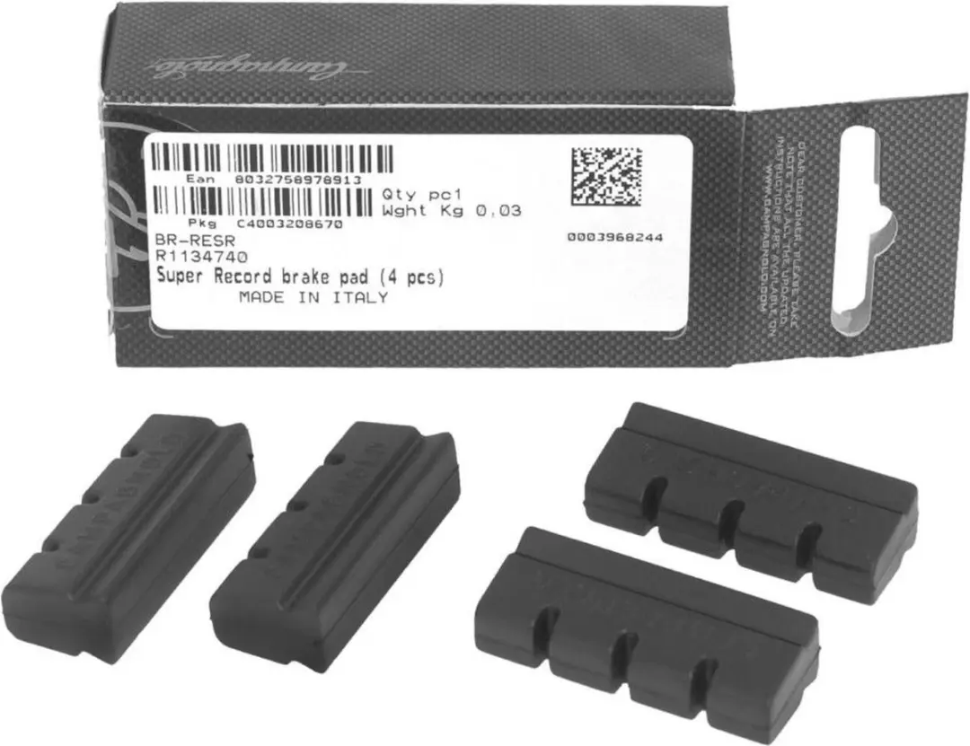 Campagnolo Remblokken Old Style - 4 Stuks - Zwart