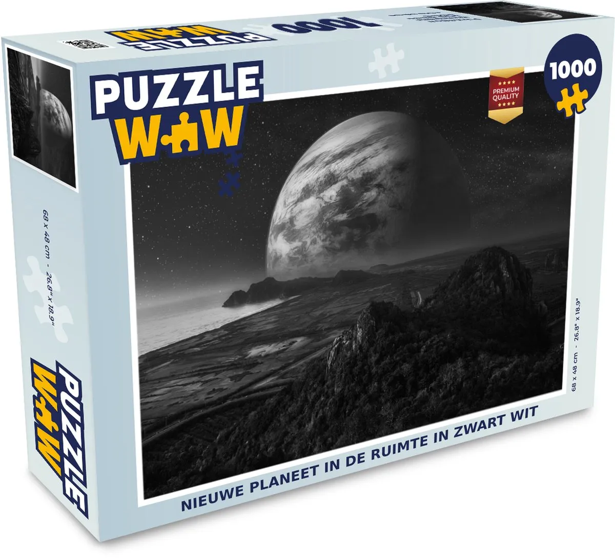 PuzzleWow Planeten Legpuzzel 1000 Stuks - Multicolor