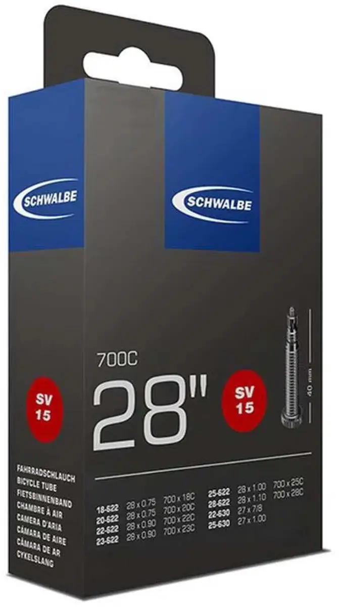 Schwalbe SV15 Presta Binnenband 700C/18-28 - 50 Stuks - Transparant