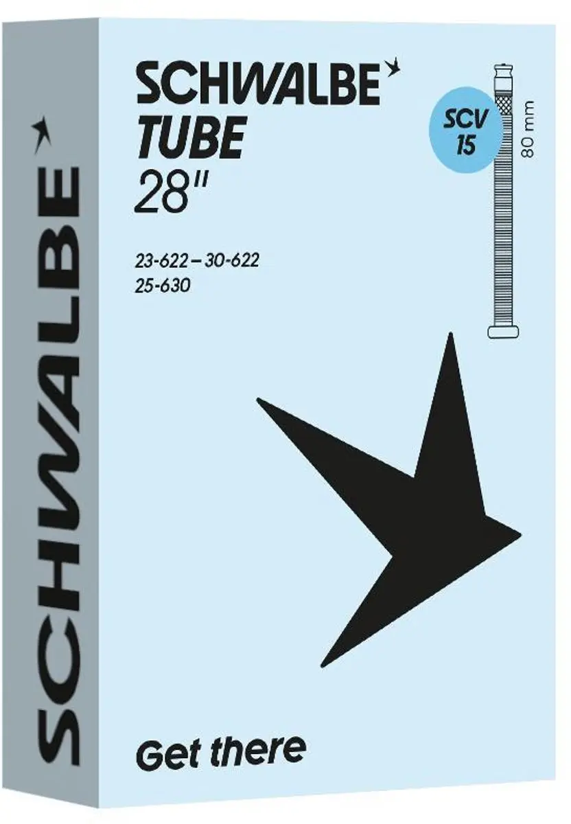 Schwalbe binnenband SCV15 28 inch ETRTO 23/30-622/630 Clik Valve ventiel 80mm