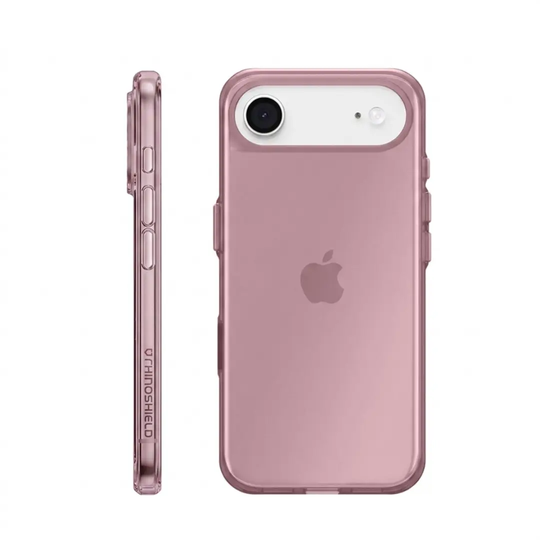 Rhinoshield, Hoesje Geschikt voor iPhone Air TPU Transparant Qi Compatible, Roze