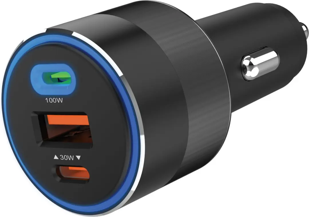 Sandberg 441-49 Car Charger 3-in-1 130W USB-C - Zwart - afbeelding 3 van 6
