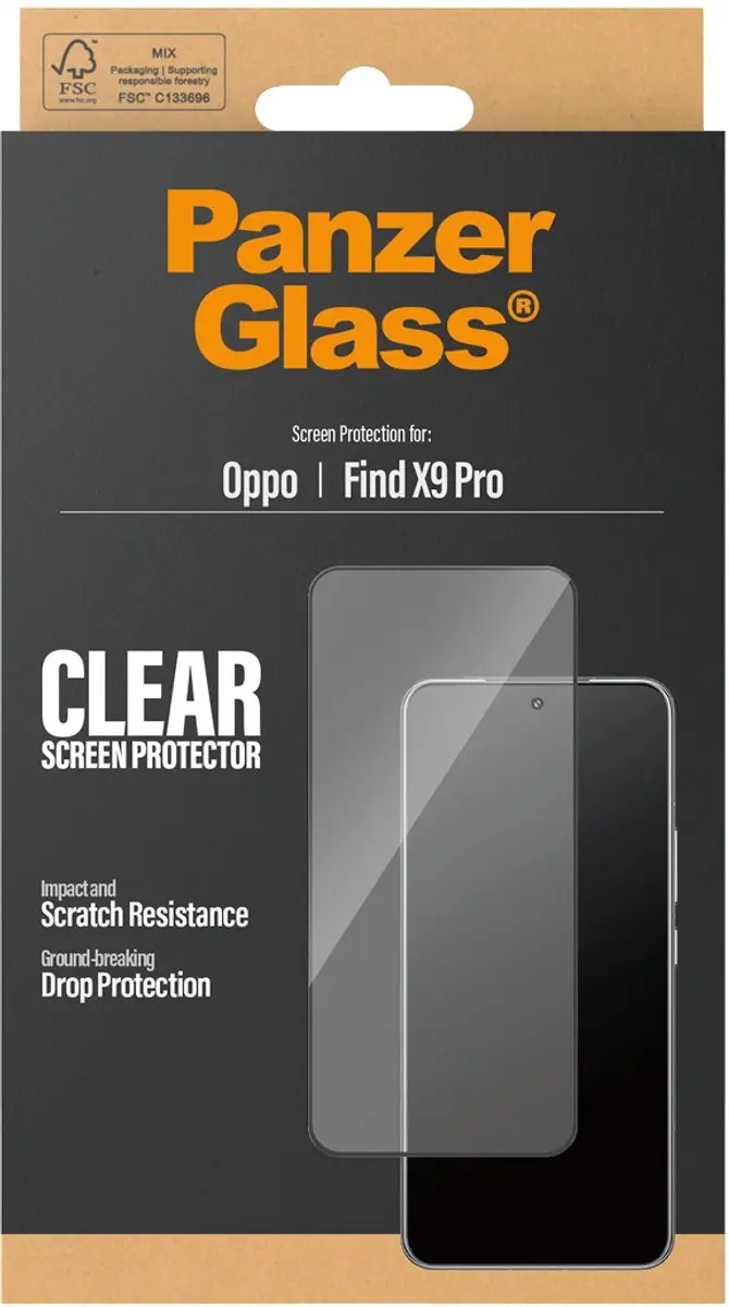 PanzerGlass OPPO Find X9 Pro Schermbeschermer - Ultra-Wide Fit - afbeelding 2 van 4