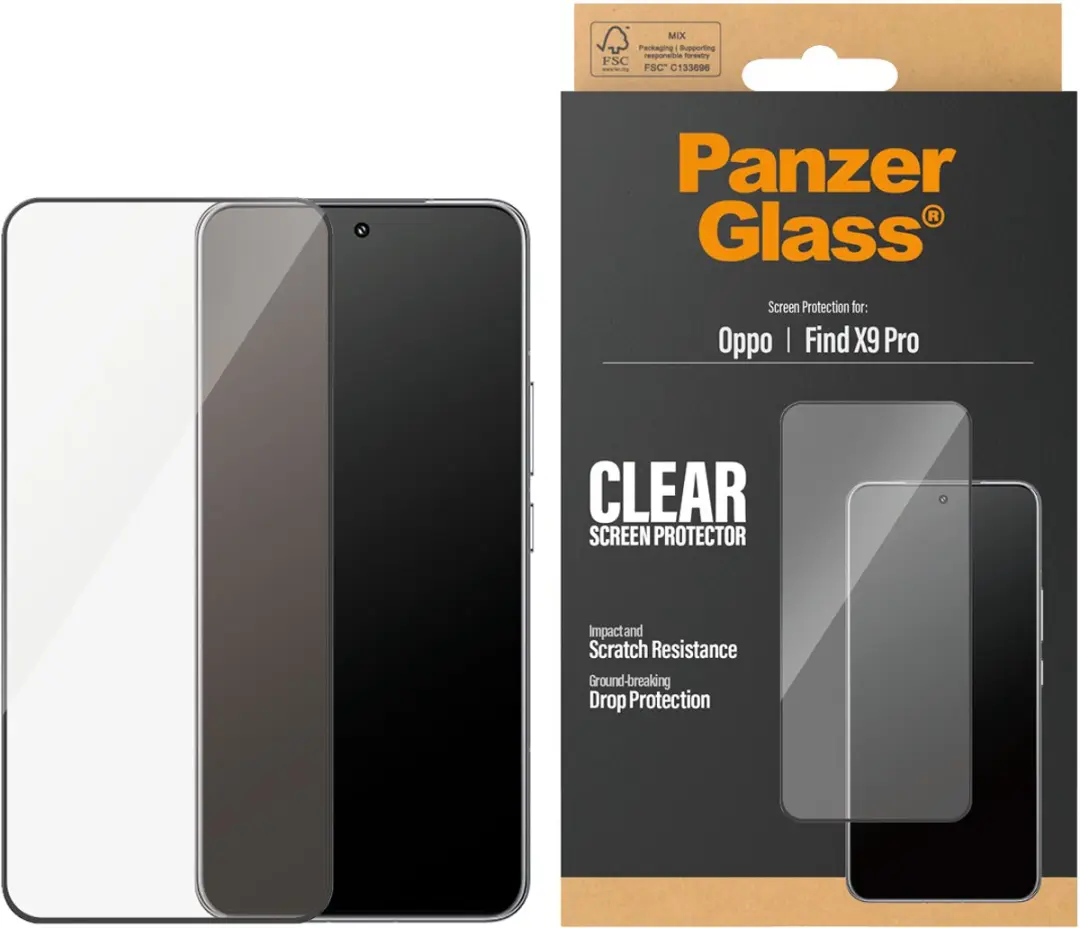 PanzerGlass OPPO Find X9 Pro Schermbeschermer - Ultra-Wide Fit - afbeelding 3 van 4