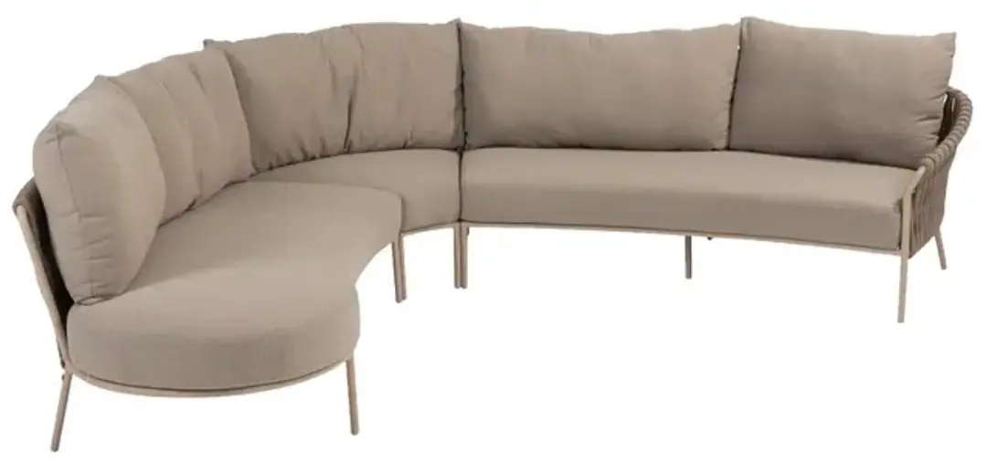 4 Seasons Outdoor Comino Terre Loungeset 5-zits - Bruin - afbeelding 3 van 3