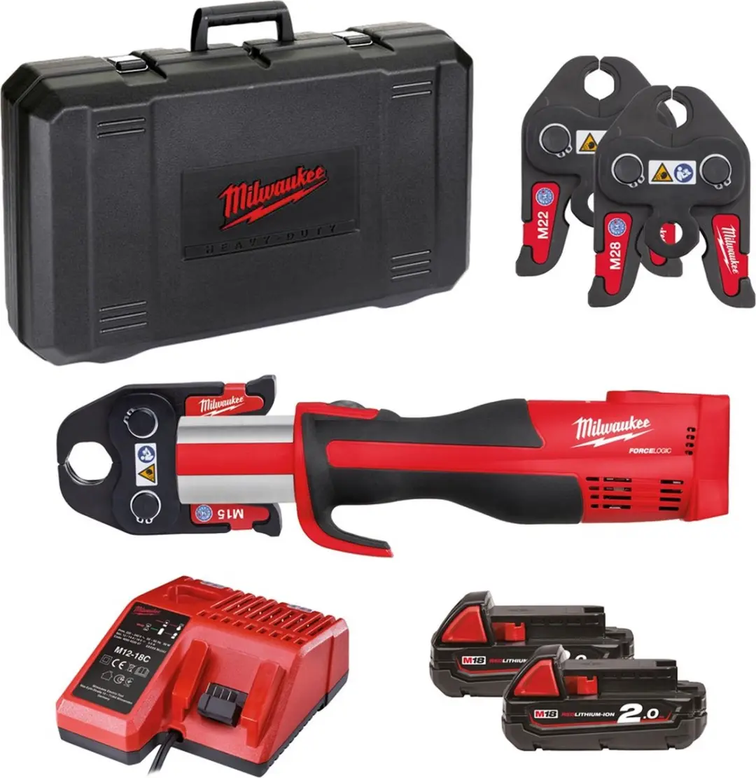 Milwaukee M18 BLHPT-202C M-SET Accu Compact Persgereedschap 18V 2.0Ah Li-Ion M18