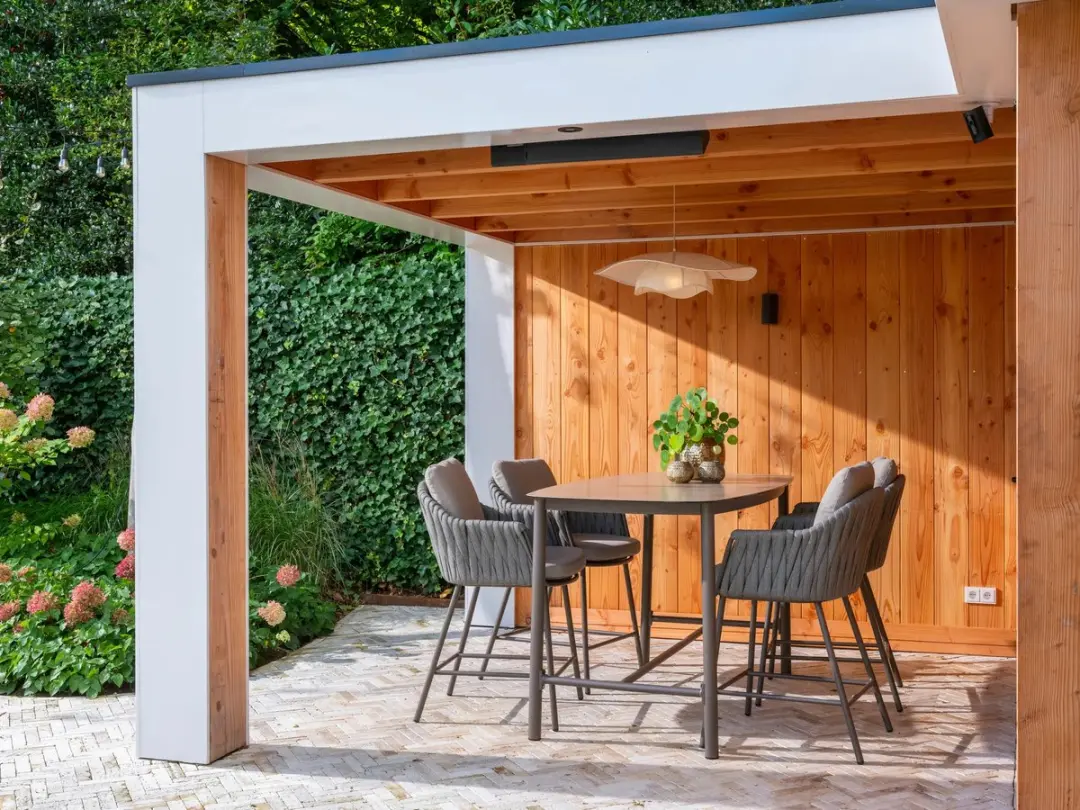 4 Seasons Outdoor Manolo Hoog Dinerstel 180x90cm - Lichtgrijs/Terre - afbeelding 2 van 2