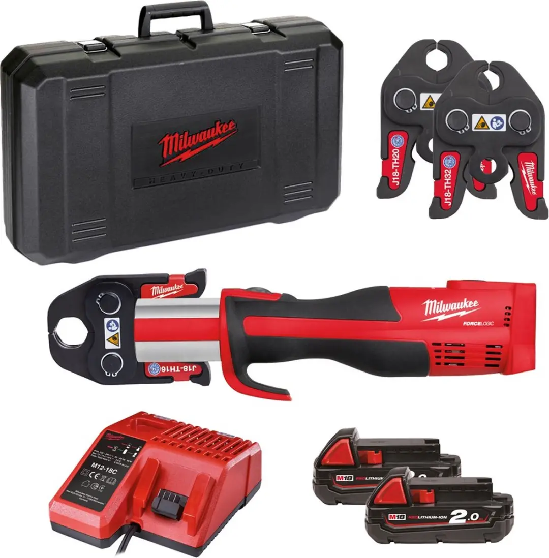 Milwaukee M18 BLHPT-202C TH-SET Accu Compact Persgereedschap 18V 2.0Ah Li-Ion M1