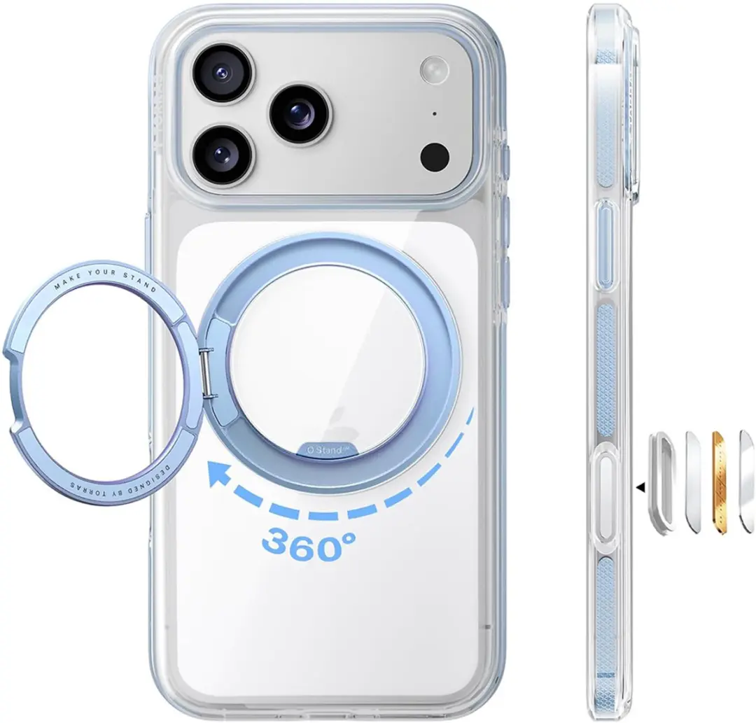 Torras Ostand O3 Light iPhone 18 Pro/17 Pro Hoes