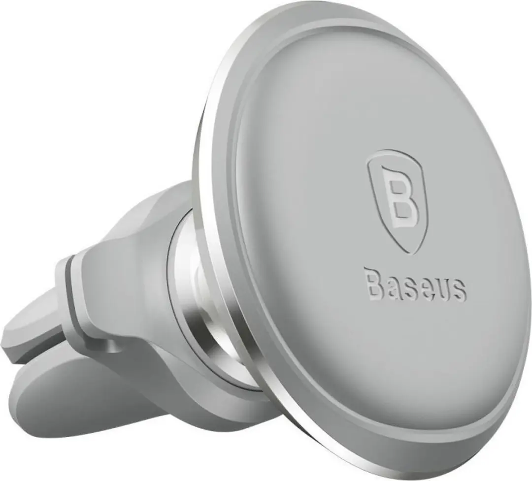 Baseus 360º Verstelbare Ventilatierooster Houder met Kabelclip Zilver
