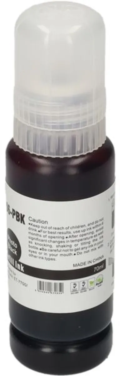 PrintAbout Epson T00R140 Inktcartridge Foto-zwart - 1900 pagina's