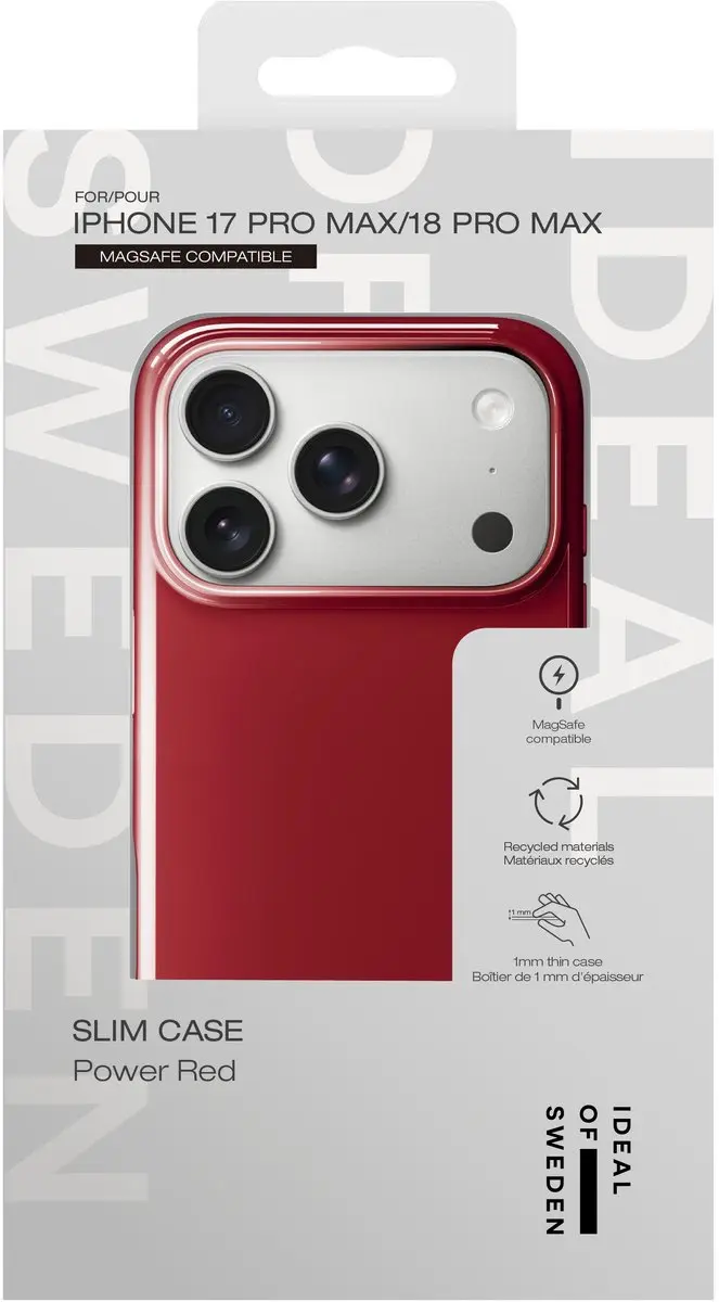 iDeal of Sweden Slim Case iPhone 18/17 Pro Max - Power Red - MagSafe - afbeelding 4 van 4