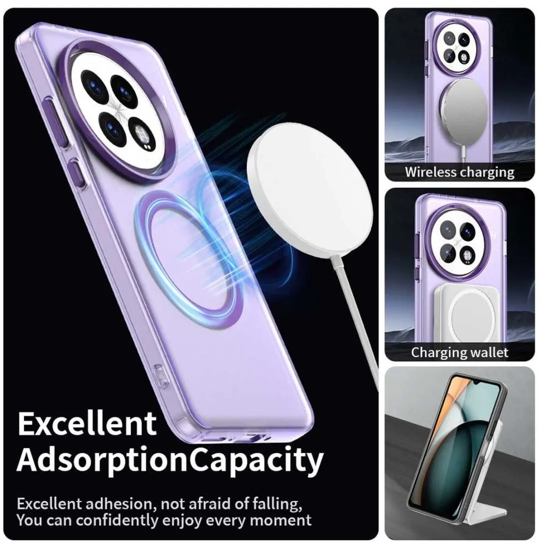 Selected MagSafe Backcover OnePlus 13 - Paars & Transparant - afbeelding 4 van 6