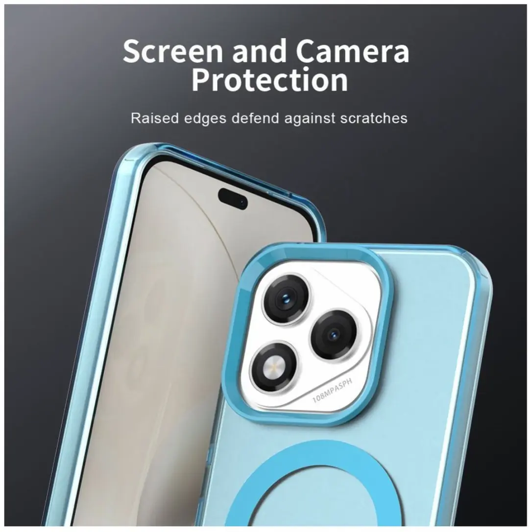 Selected MagSafe Backcover Honor 400 Lite - Blauw & Transparant - afbeelding 2 van 6